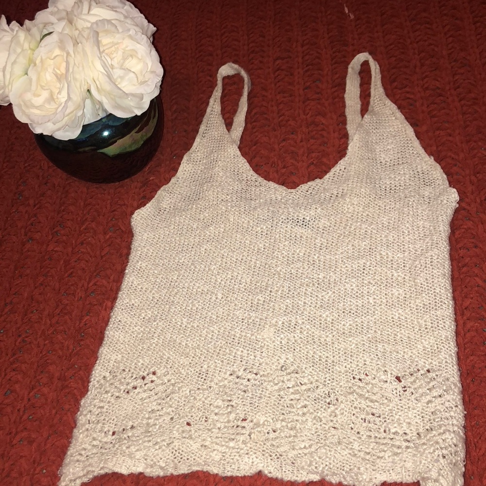 Brandy Melville Crochet Tank Top NWOT